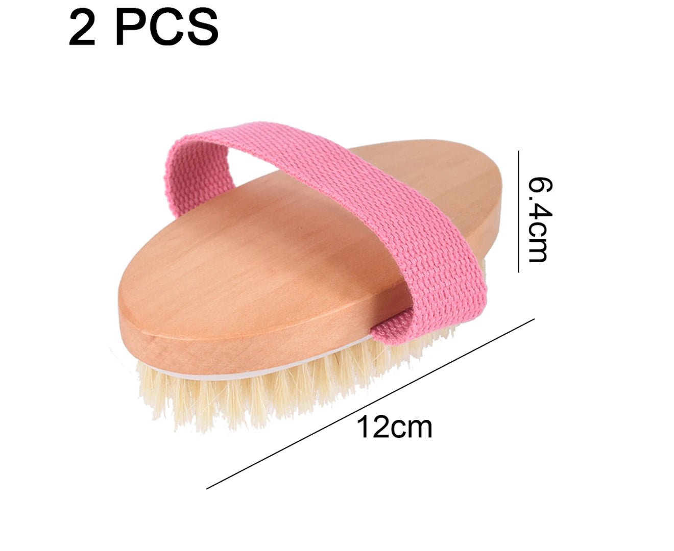 Dry Brush Body Brush, Soft and Firm Natural Bristles, Body Exfoliating Scrub Brush, Dry Brush Body Brush for Massage